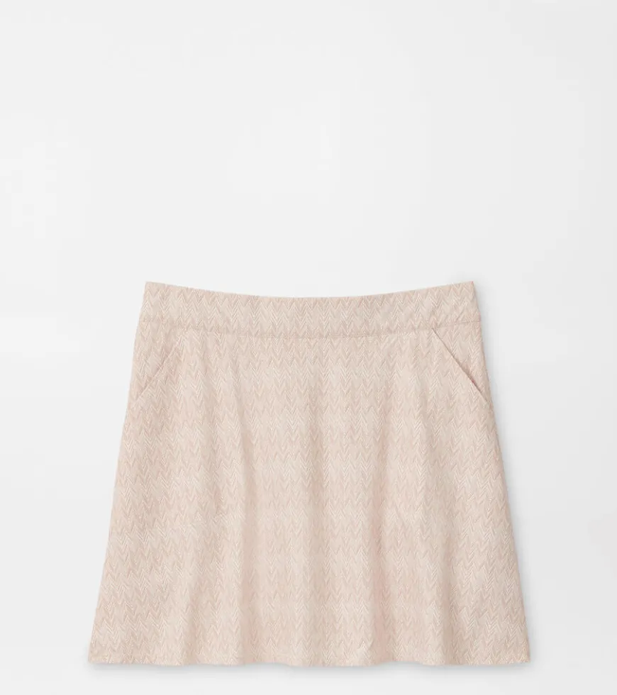Herringbone Print Sally Trim Skort