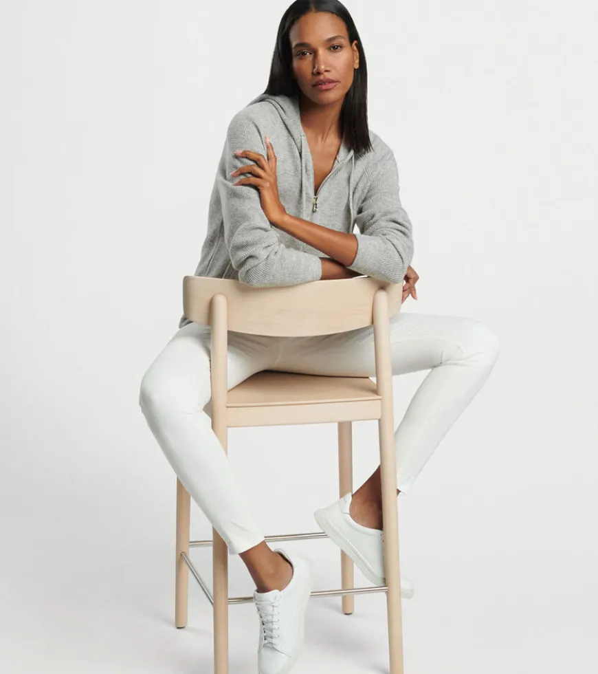 Julia Waffle Knit Hooded Cardigan
