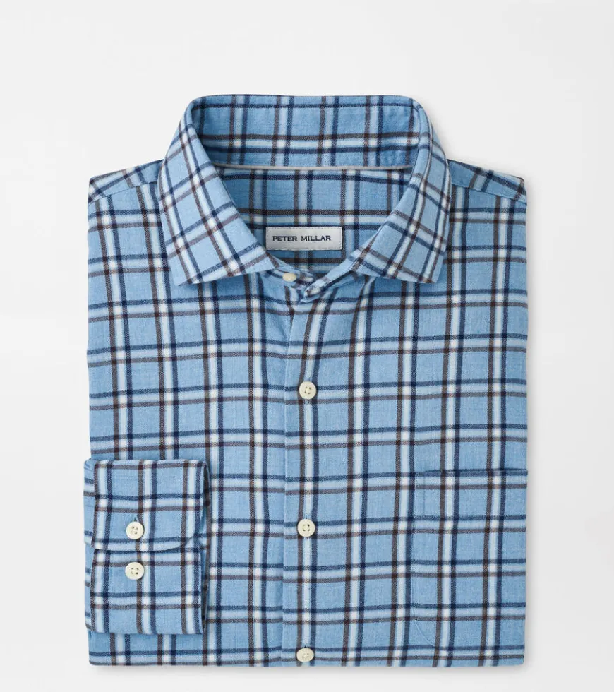 Nelson Flannelite Cotton-Stretch Sport Shirt
