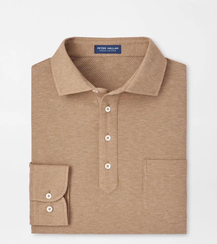 Ramble Long-Sleeve Cotton Cashmere Polo