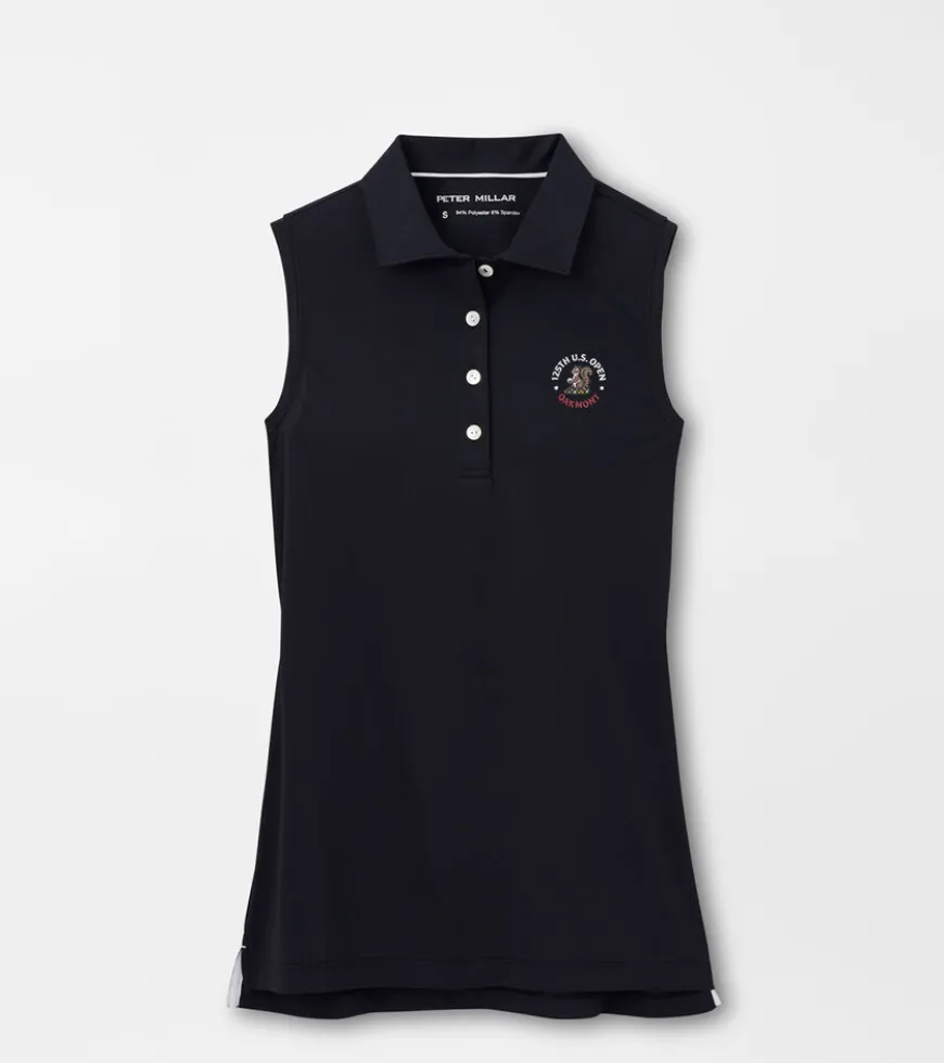 125th U.S. Open Banded Sport Mesh Sleeveless Button Polo