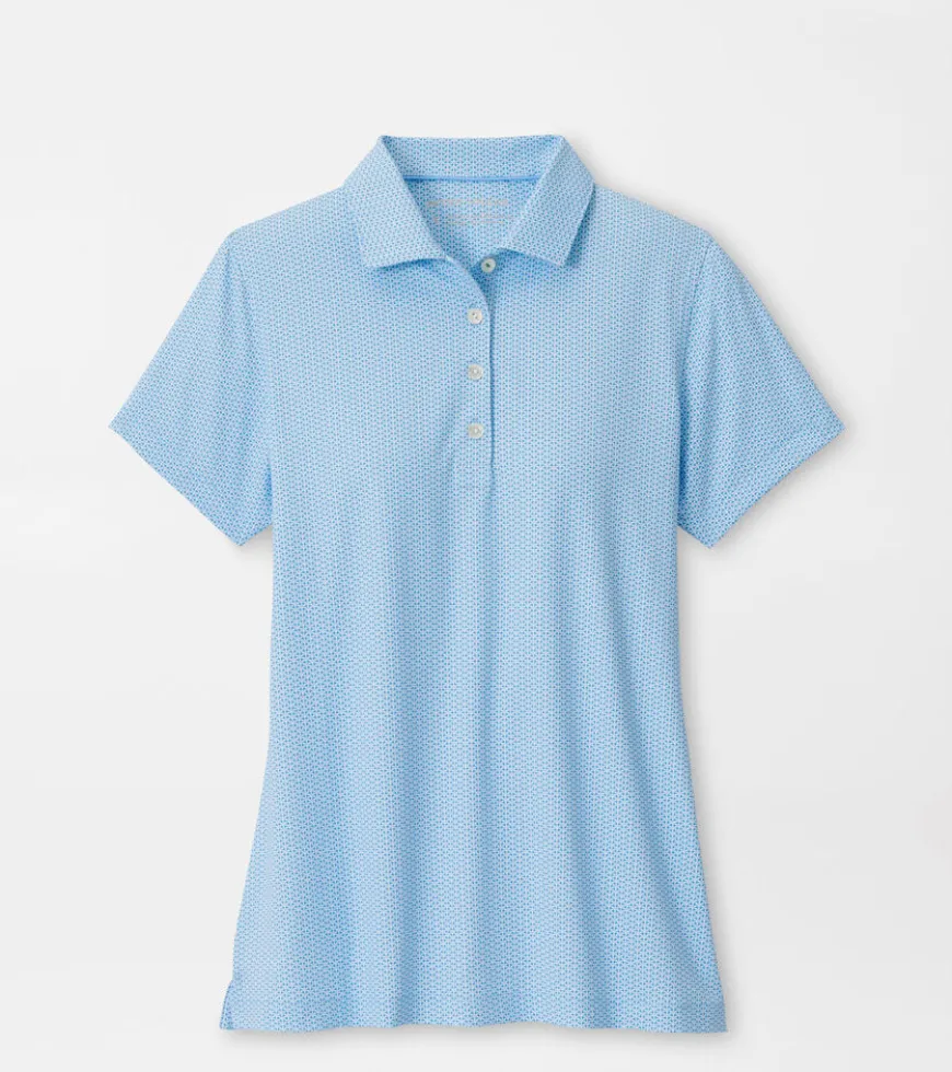 Trillium Neat Short-Sleeve Button Polo
