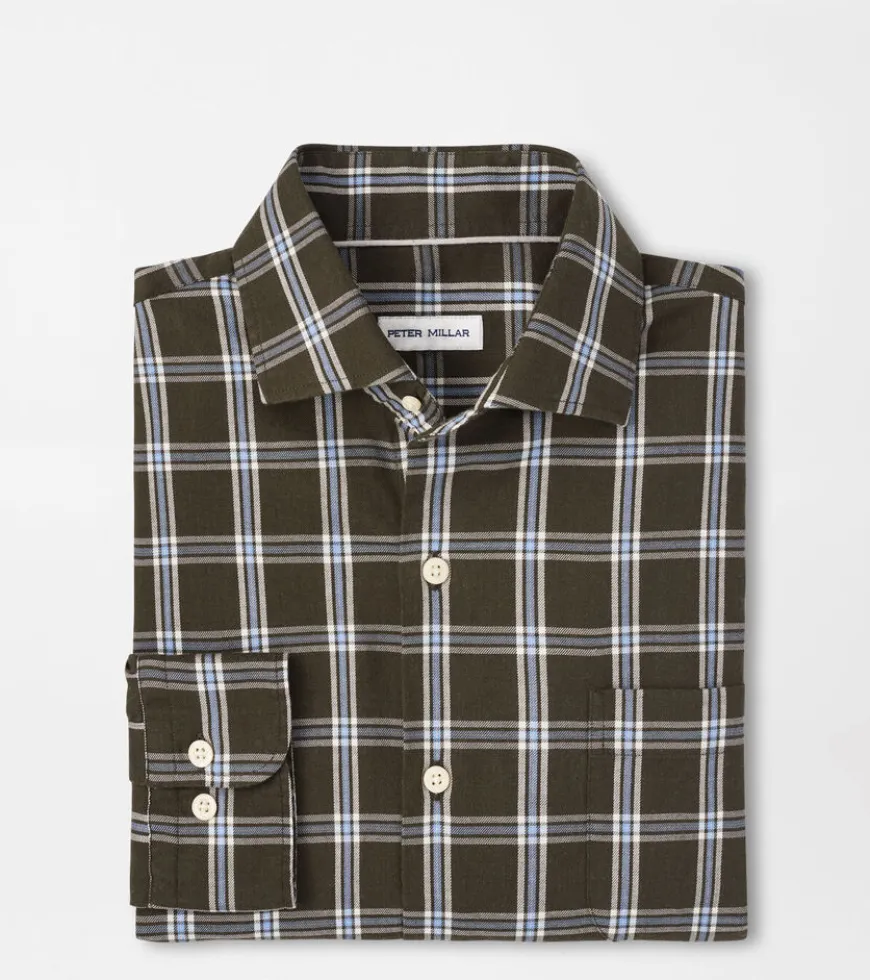 Vernon Flannelite Cotton-Stretch Sport Shirt