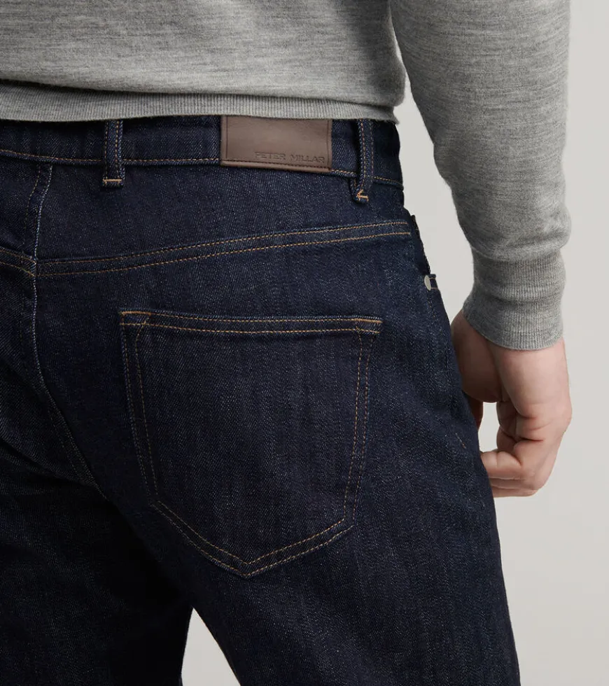 Vintage Washed Five-Pocket Denim
